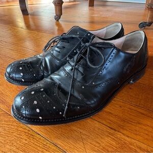 RED Valentino Italian Leather Oxford Shoes 38